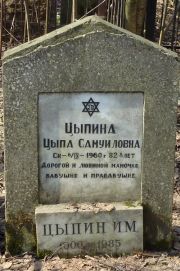 Цыпина Цыпа Самуиловна, Москва, Востряковское кладбище
